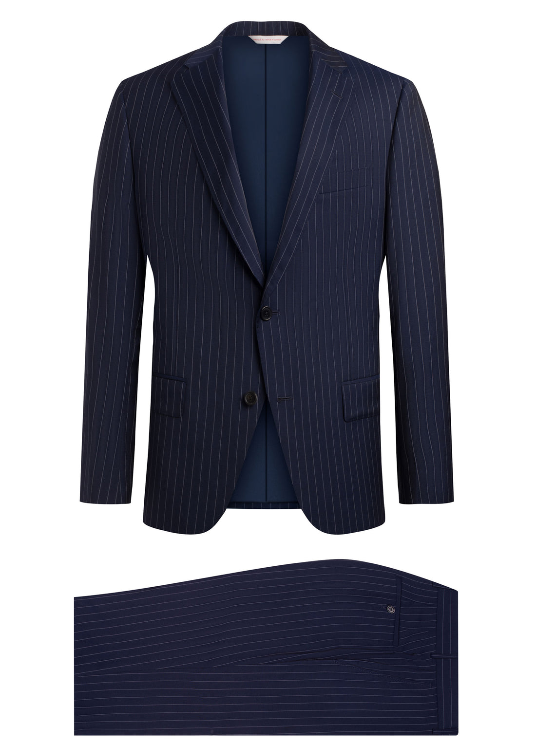 Navy Blue Pinstripe Zelander Dream Wool Suit