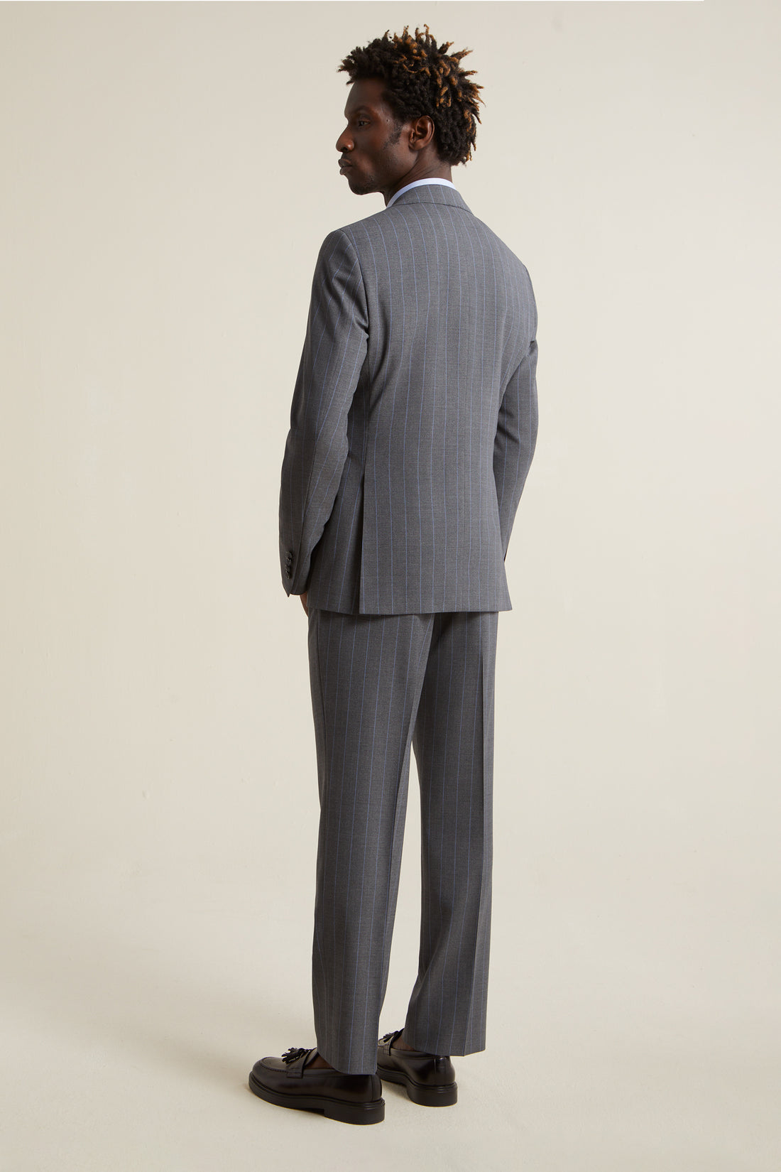 Grey Blue Stripe Australis Suit