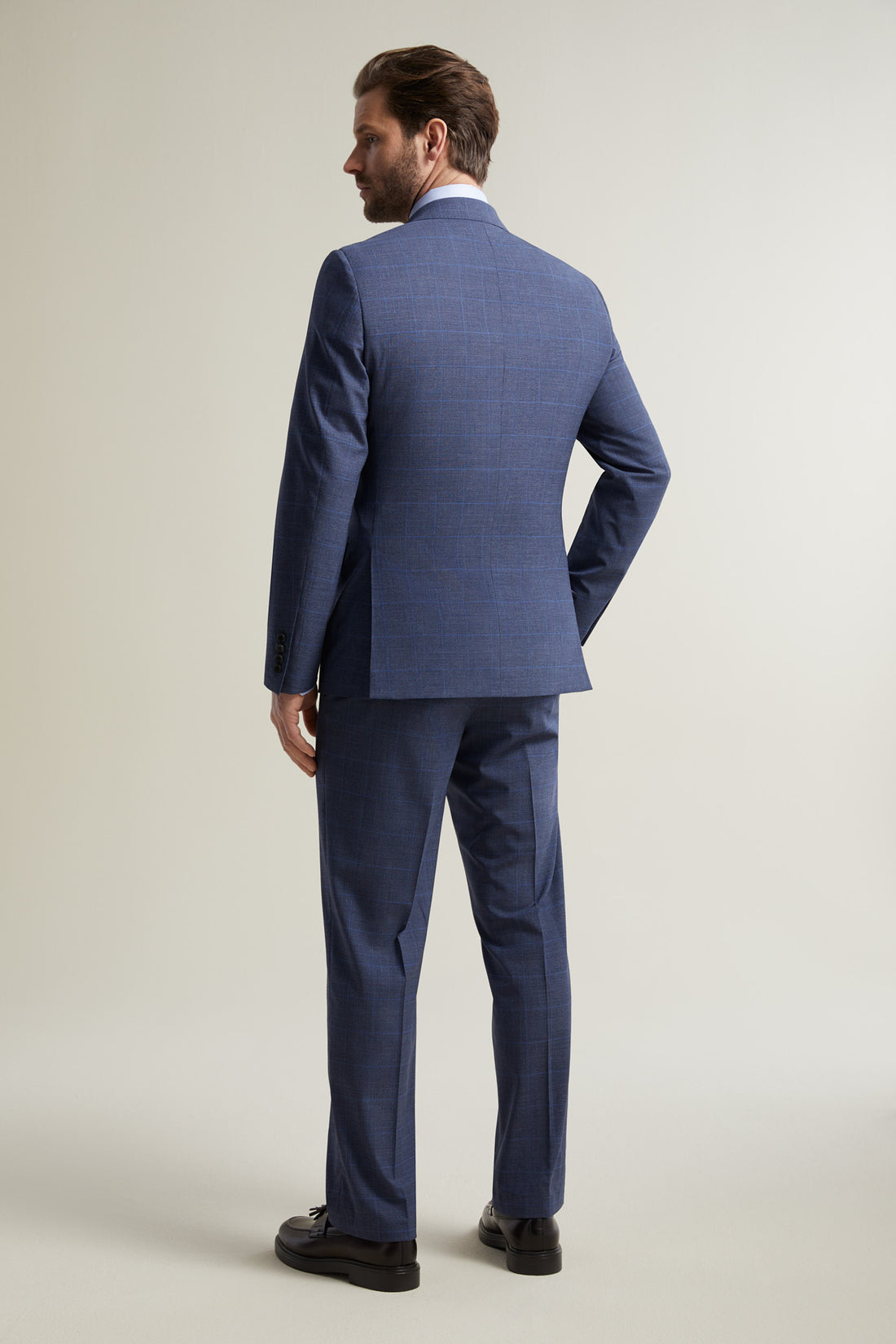 Blue Plaid Australis Suit