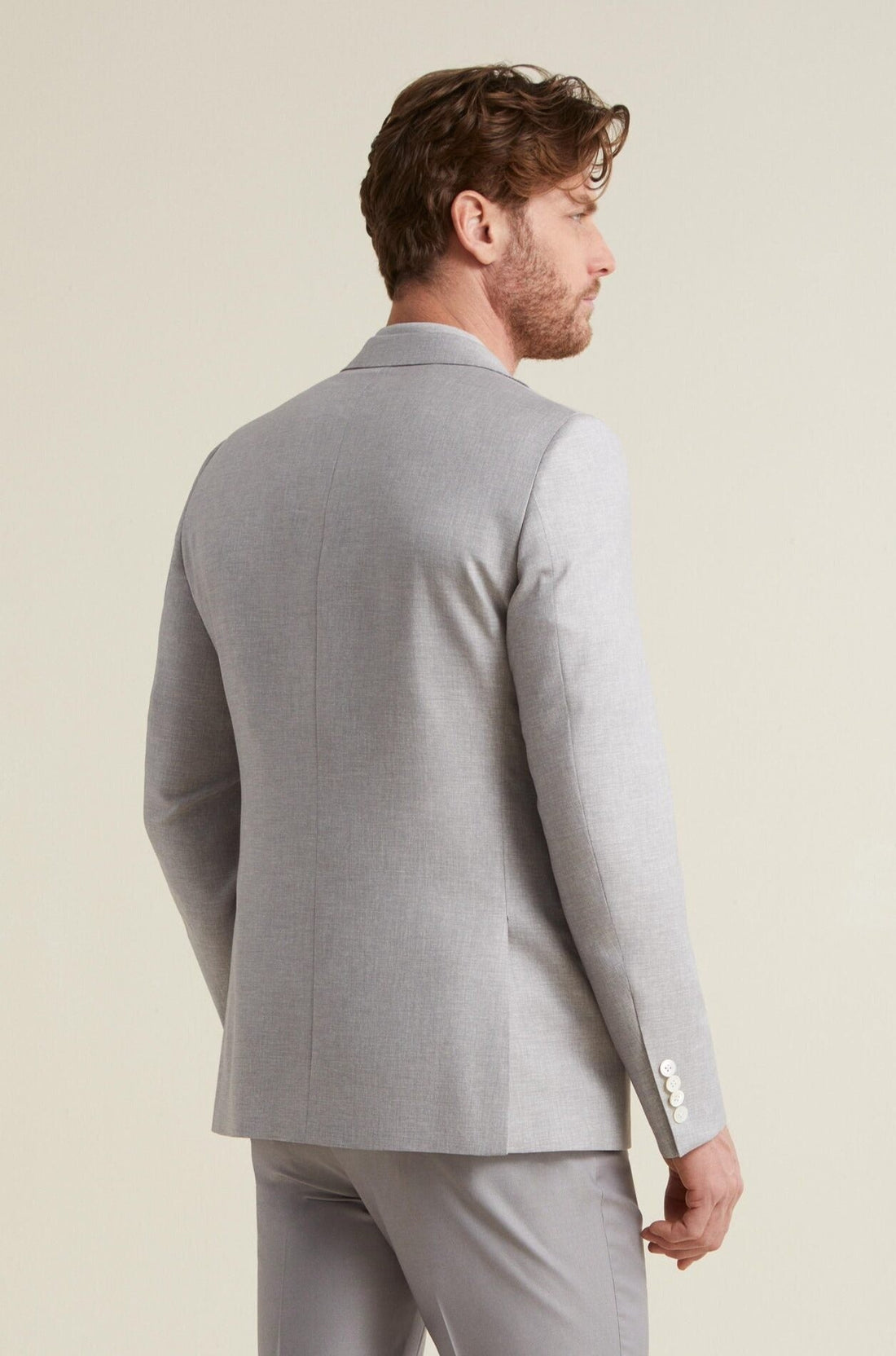 Light Grey Silk Blend Jacket