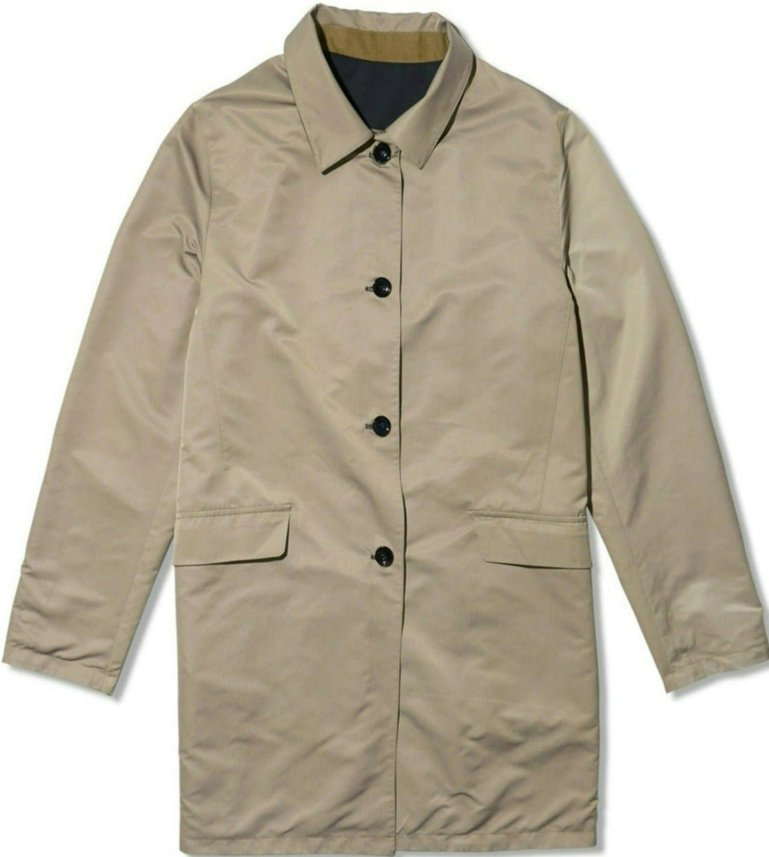 Reversible water-repellent trench coat - Men