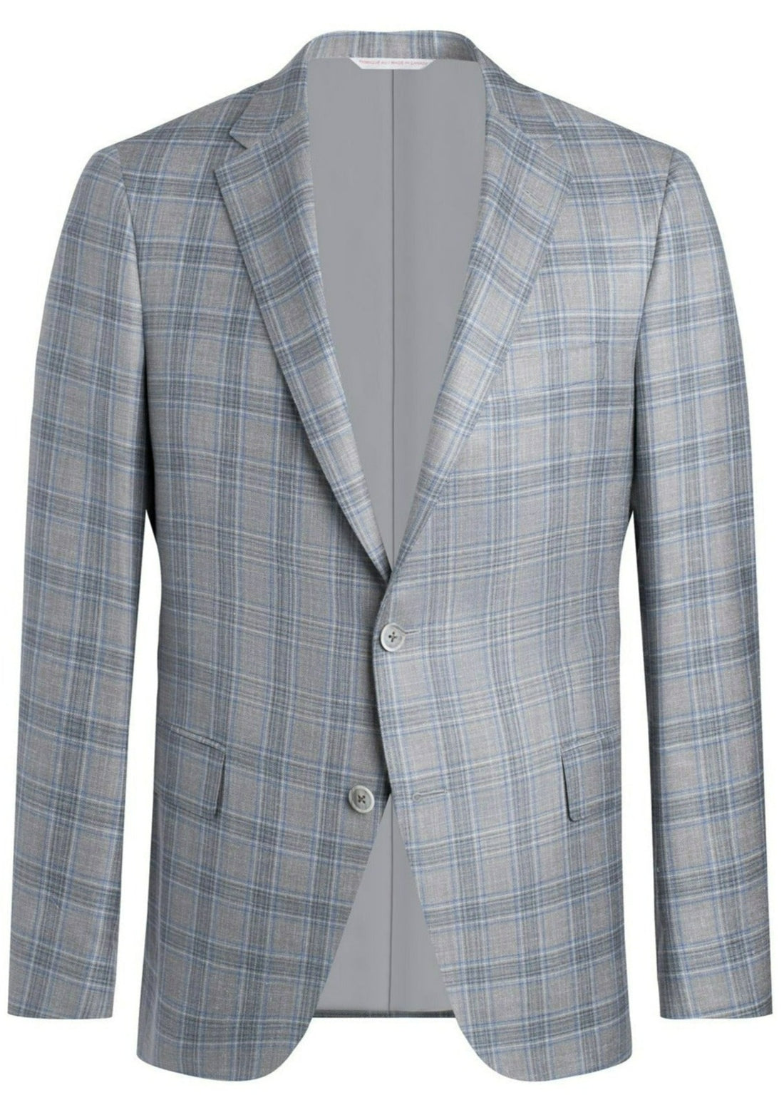 Light Grey Summertime Wool Silk Linen Jacket