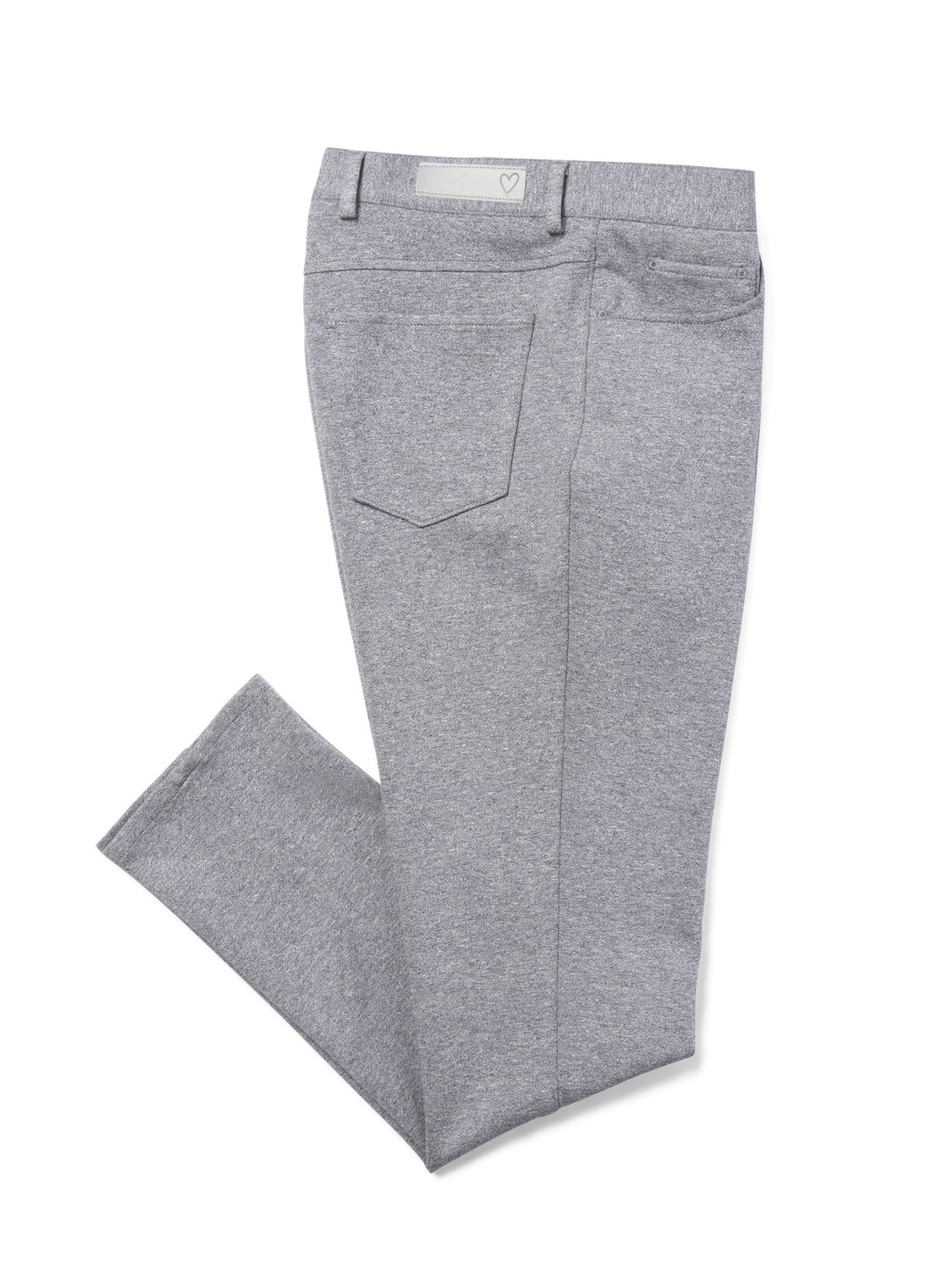 Grey Jersey Knit 5 Pocket Pants