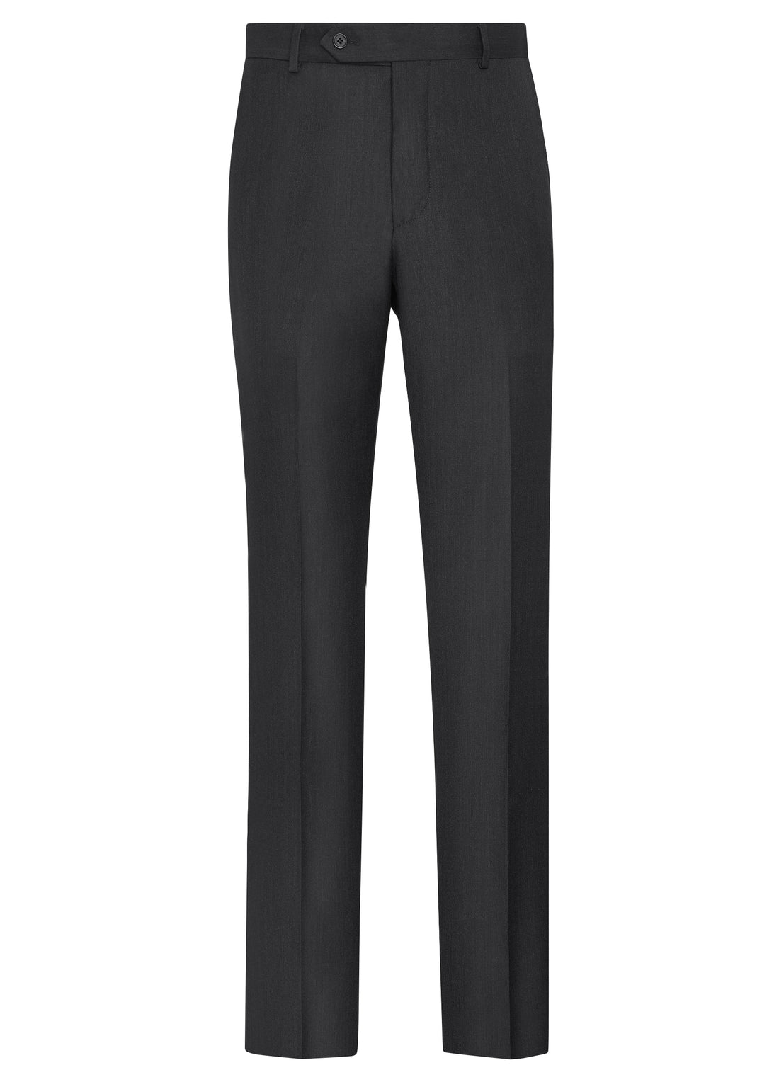 Charcoal Flat Fit Trousers - Classic Fit Charcoal Flat Fit Trousers - Classic Fit 