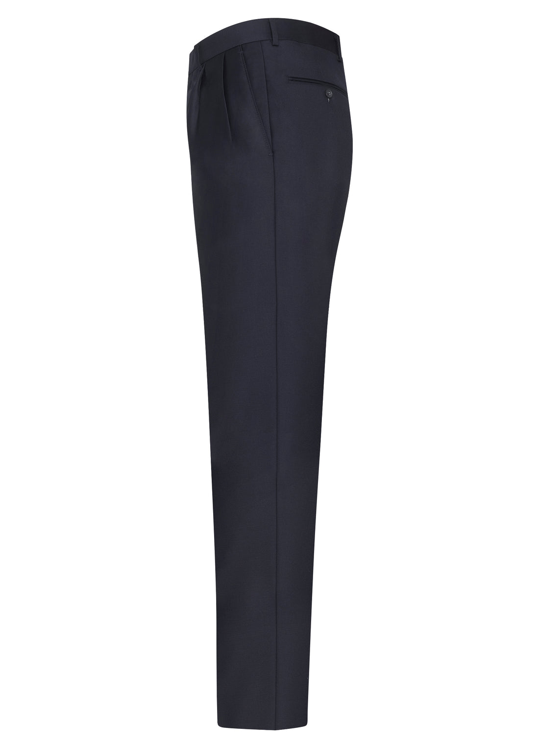 Navy Double Reverse Pleat Trousers Navy Double Reverse Pleat Trousers 